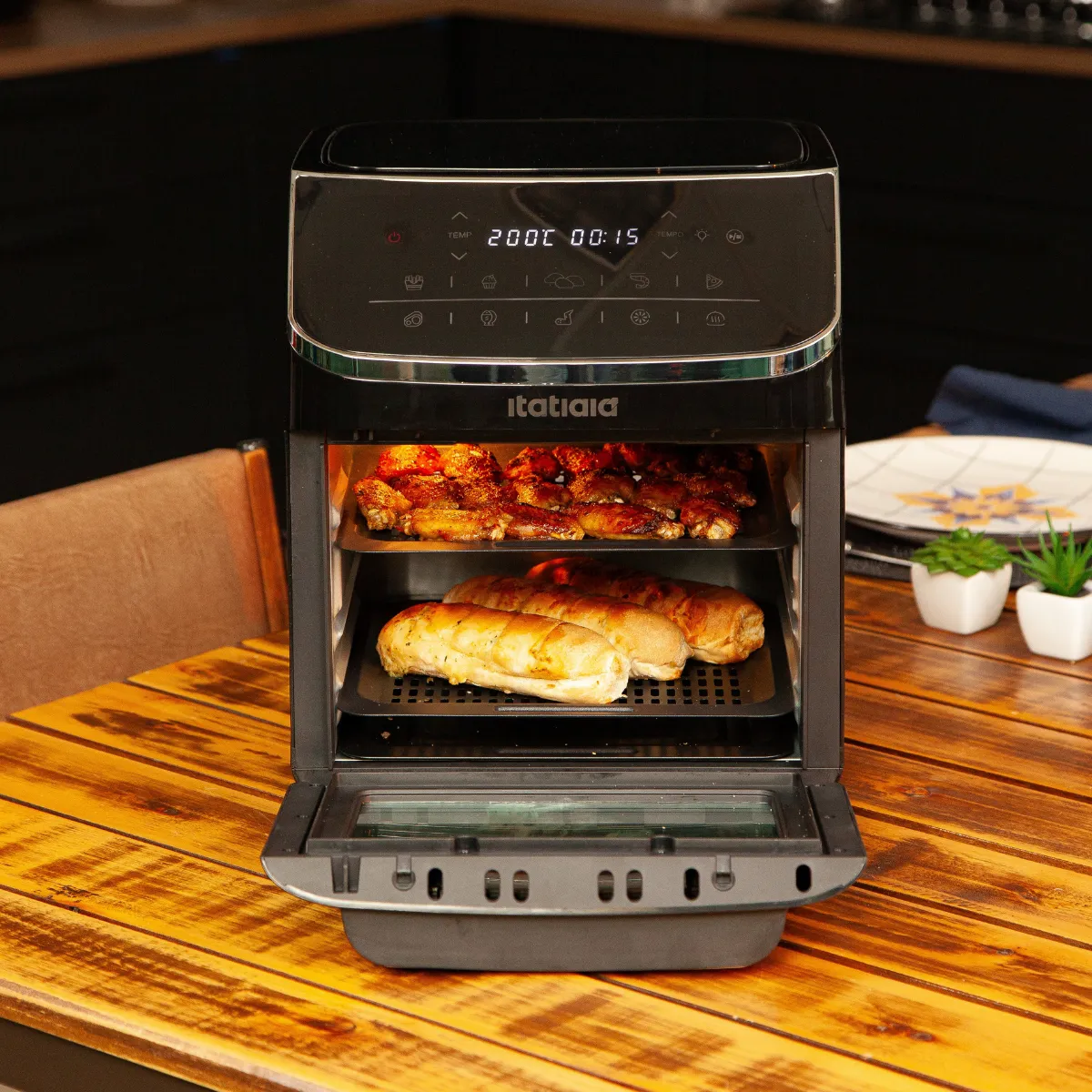 Fritadeira Air Fryer 12l Forno Oven Itatiaia