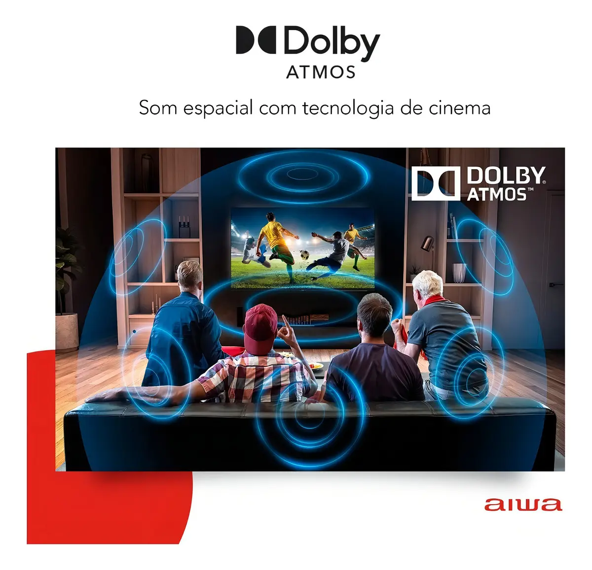 Smart TV AIWA 55” Android 4K Borda Ultrafina Dolby Vision&Atmos