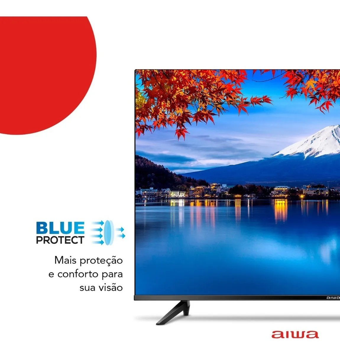 Smart TV AIWA 50” Android 4K Borda Ultrafina HDR10 Dolby Áudio