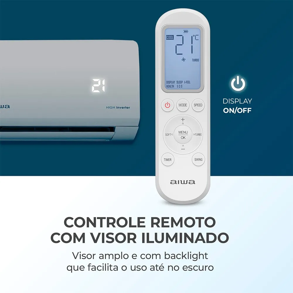 Ar-condicionado Aiwa High Inverter 12k Btus Frio